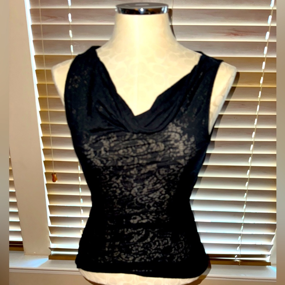 Express Elegant Black Lace Women's Top